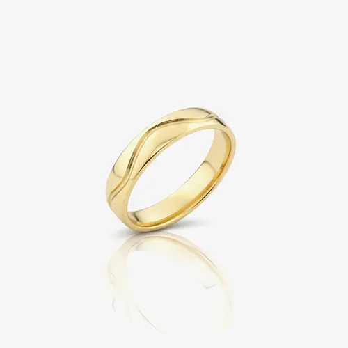 ALIANÇA OURO 10K JM 7751