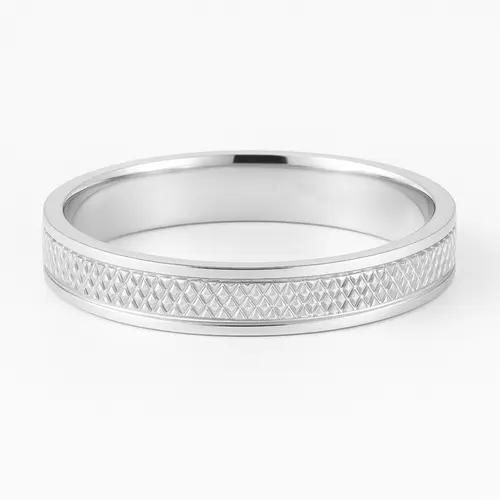 Aliança Prata 950 4mm Anatômica