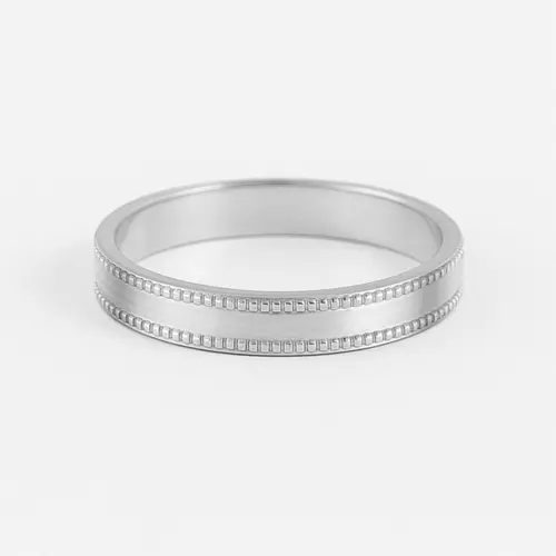 Aliança Prata 950 4mm