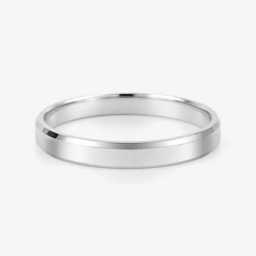 Aliança Prata 950 4mm Anatômica