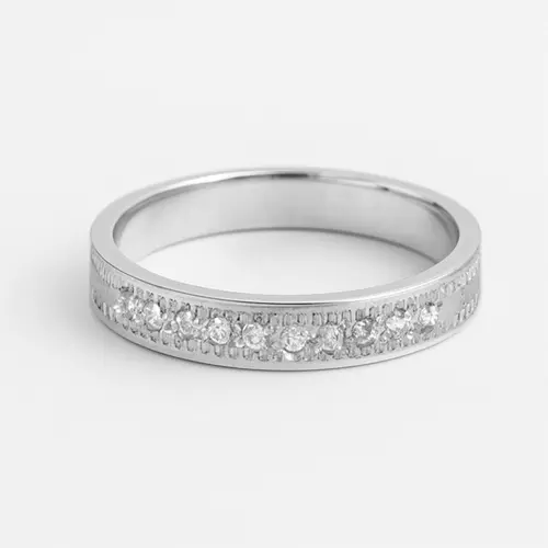 Aliança Prata 950 4mm