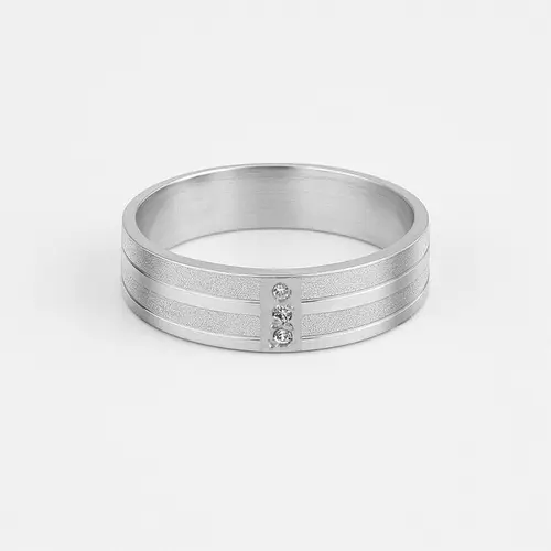 Aliança Prata 950 5mm Quadrada